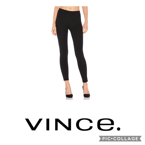 Vince Pants - Vince black pointe legging pants medium stretch